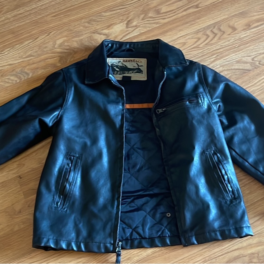 Boys leather jacket size 7